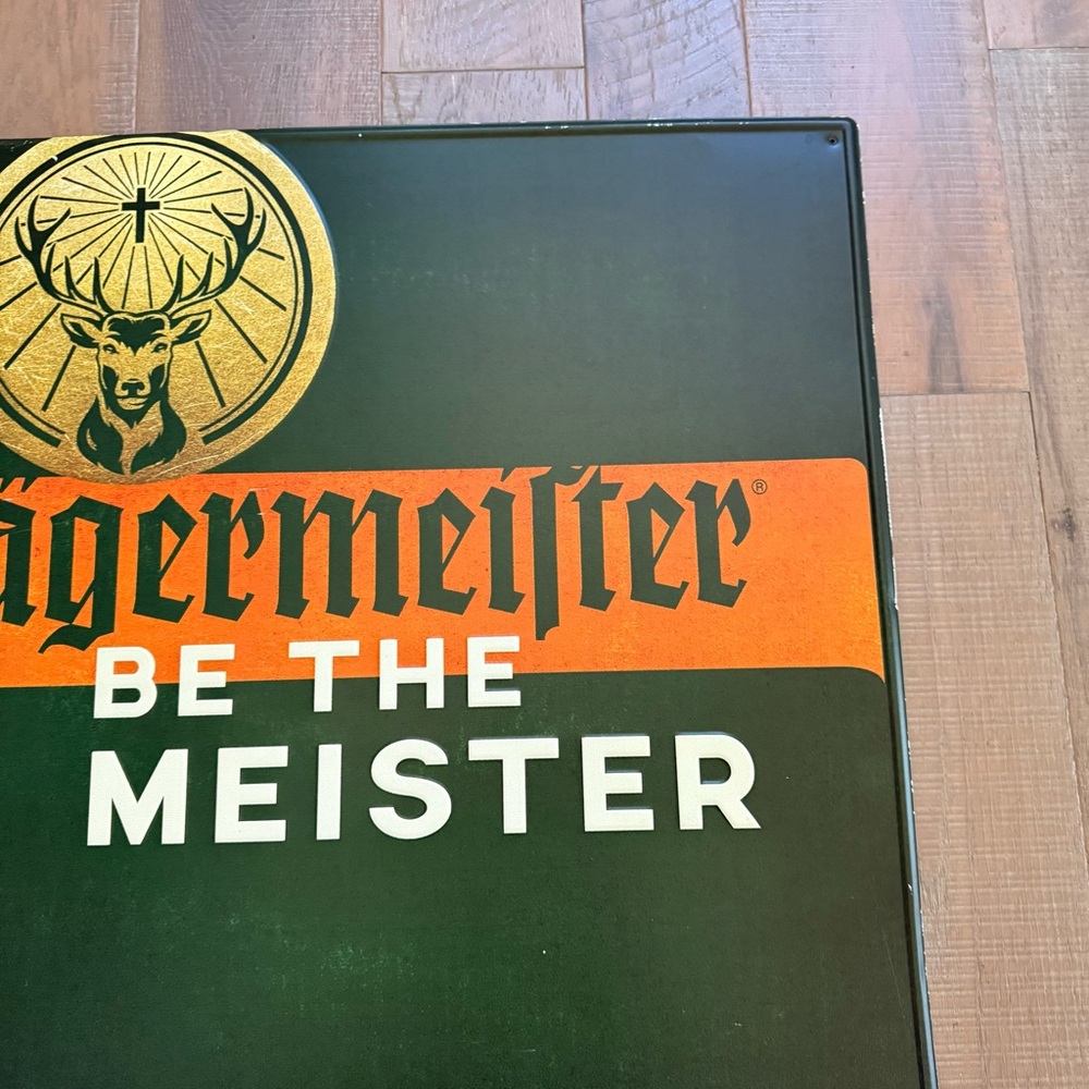 JAGERMEISTER Be The Meister Metal Wall Art Sign Jager 24”X 24” 2017 Tin The Stag - Picture 7 of 10